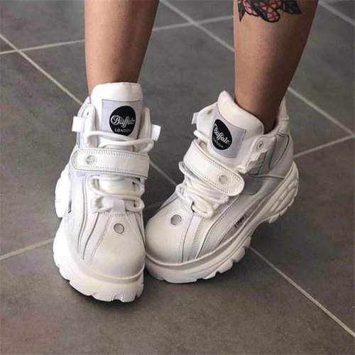 Imagen de Zapatos de Cuero Genuino con Plataforma - Estilo Londinense