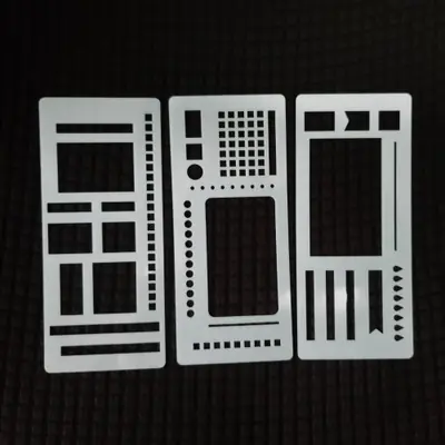 Image de Kit de Pochoirs Réutilisables pour Planificateur & Scrapbooking