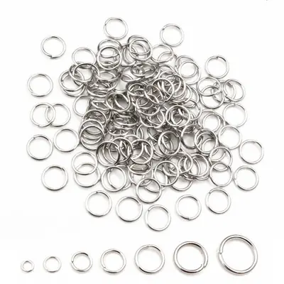 Image de Anneaux de Saut Dorés en Acier Inoxydable - 200 pcs