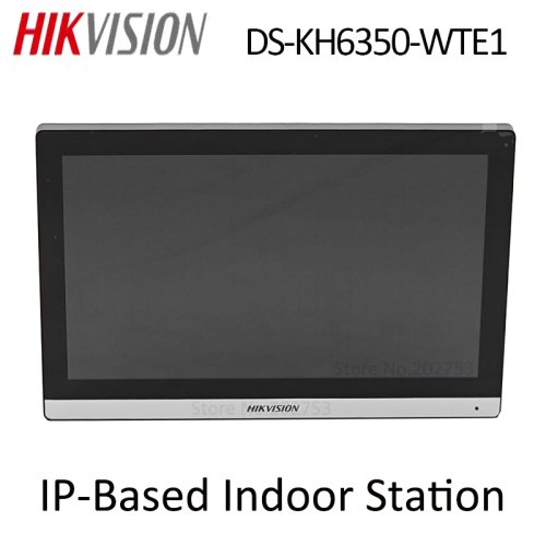 Bild von Hikvision KH6-Serie IP-basierte Indoor-Station DS-KH6350-WTE1 mit 7-Zoll-TFT-Touchscreen – Video-Intercom für sichere Kommunikation über Hik-Connect
