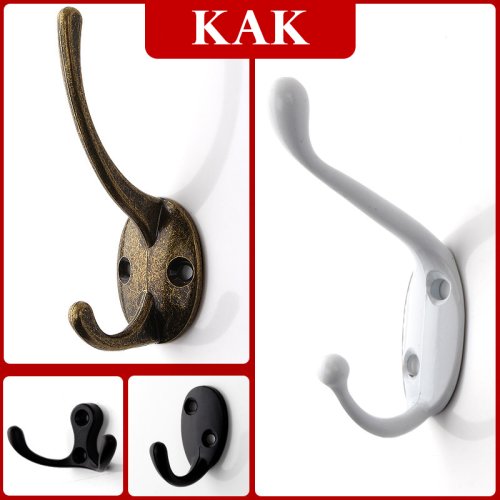 Afbeelding van Vintage Muurhaken van Zinklegering - Bronskleurig Ophangrek voor Badkamer & Keuken
