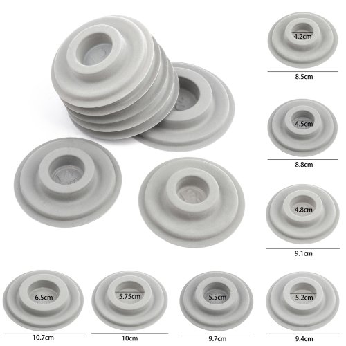 Image of Round Flocked Bead Board with Measuring Guide – 13-20cm Adjustable Jewelry Making Tool for DIY Bracelet Crafting and Organizing Beads & Findings