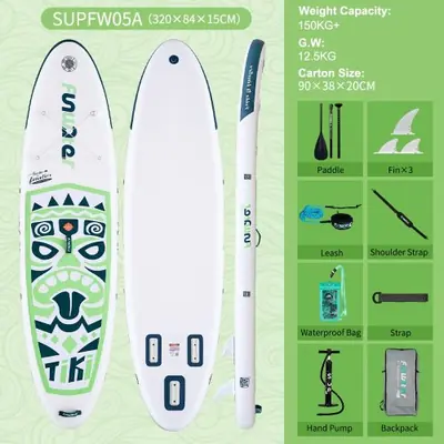 Image de Planche de Paddle Gonflable FunWater - Surf SUP Idéal pour Tous