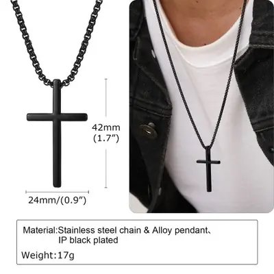 Image de Collier Croix Argent - Élégant & Intemporel