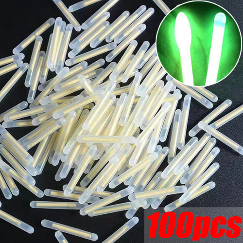 Zdjęcie 50/100 sztuk Firefly fluorescencyjne światło prętowe wędkarstwo pływające światło wędki ciemne świecące wędki wędkarstwo na świeżym powietrzu fluorescencyjne światło prętowe
