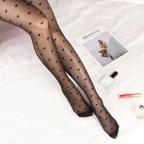 Afbeelding van Sexy Vintage Kousen met Faux Tattoo Design