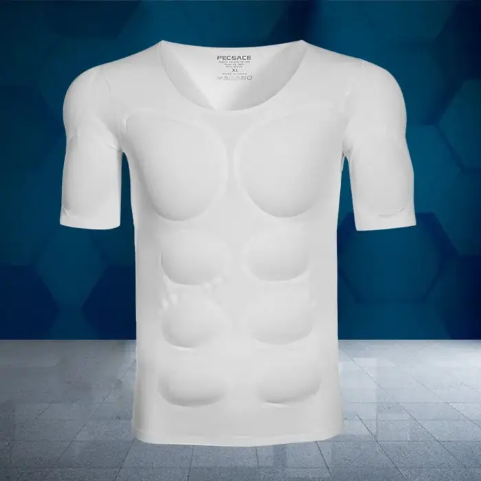 Abdomen muscle blanc