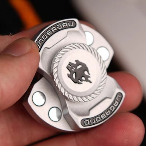 Imagen de Divertido juego 3 en 1 Edc Fidget juguete esqueleto personalizado fantasma Fidget Spinner aleación Fidget Slider juguete de liberación de estrés juguetes Thd