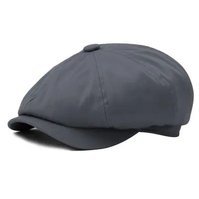 Image de Casquette Gavroche en Coton Sergé - Style Rétro pour Homme et Femme