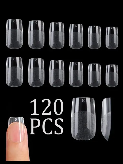 Image de Ongles Faux Acrylique Extra Longs - Cercueil Courbe