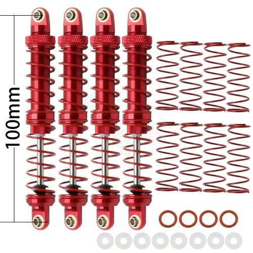 4PCS Red 100mm
