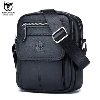 Image de Sac Bandoulière Homme en Cuir - Élégant & Spacieux