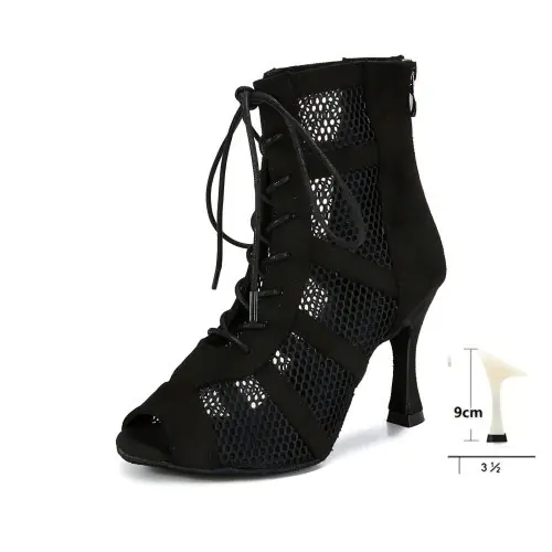 Image de Bottes de Danse Latine Noires à Talons Hauts