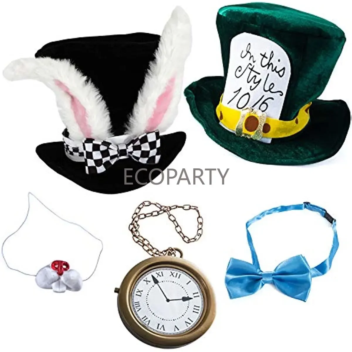 Image de Costume Lapin Blanc Cosplay Homme - 5 Pièces