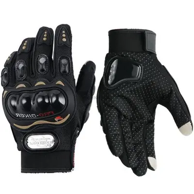 Image de Gants Moto Respirants - Protection Écran Tactile & Doigt Complet