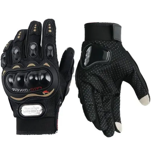 Image de Gants Moto Respirants - Protection Écran Tactile & Doigt Complet