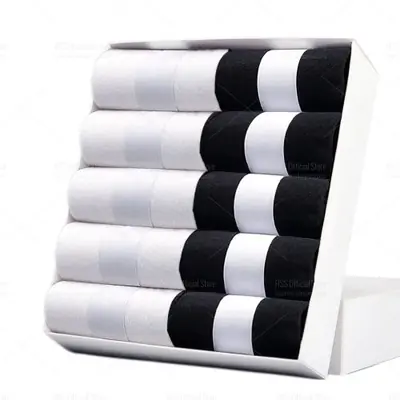 Image de Chaussettes Homme Noires Coton - Confort & Style