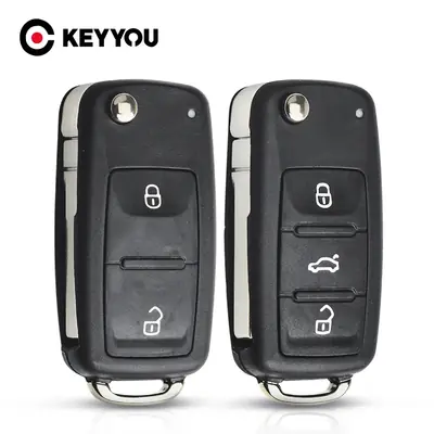 Coque de Clé Pliable pour VW Tiguan, Golf, Polo MK6
