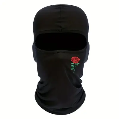 Image de Cagoule Rose Imprimée - Protection Solaire & Vent