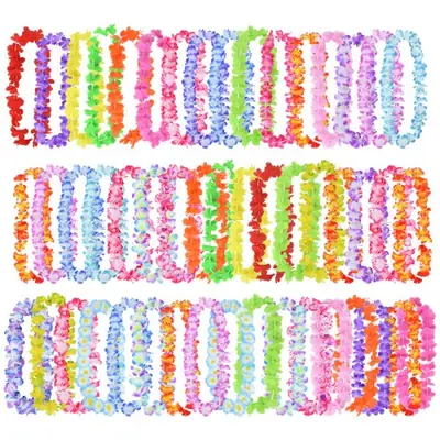 Image de Guirlandes Fleuries Hawaïennes - Déco Tropical & Fêtes