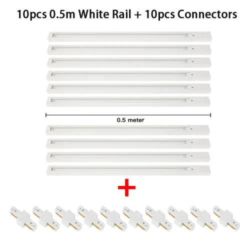 10 pzs 0,5 m blanco