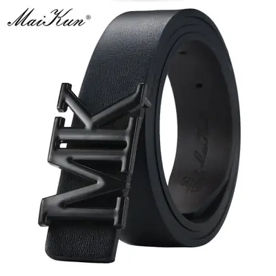 Image de Ceinture Homme Réversible en Cuir PU - Style Élégant & Pratique