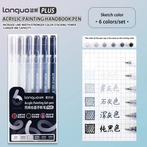6pcs-schets kleur