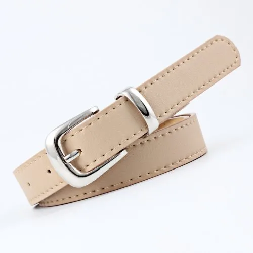 Khaki silver buckle