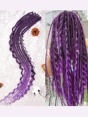 Image de Dreadlocks Synthétiques 24" - Style Hippie Mixte 3 en 1
