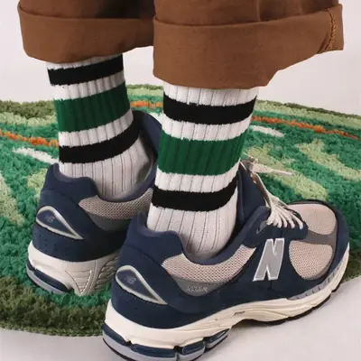 Image de Chaussettes de Sport Vintage Rayées - Unisexe & Confortables