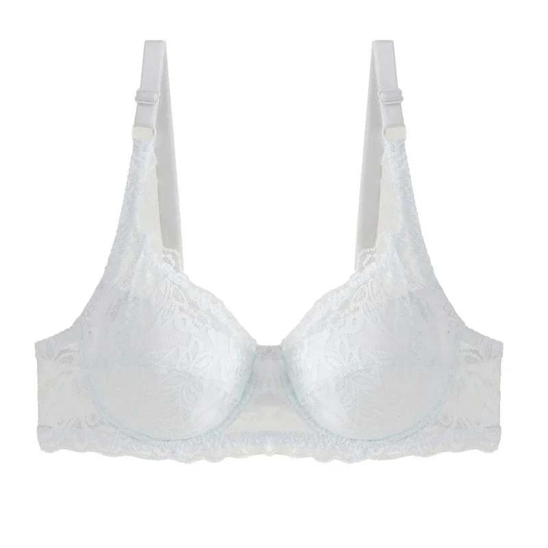 Immagine di Reggiseno sottile in pizzo sexy da donna con ferretto Reggiseno tradizionale in pizzo taglie forti c...