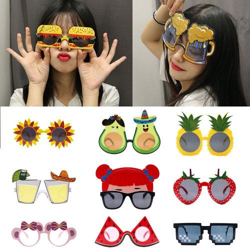 Imagen de Gafas de Sol Decorativas con Diseño de Girasol y Arcoíris para Fiesta, Accesorio Divertido para Vestido, Ideal para Selfies y Eventos Temáticos, para Niños y Adultos