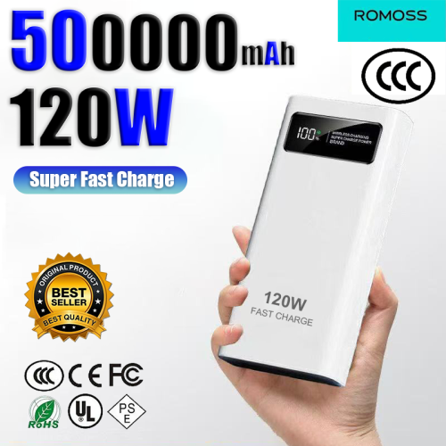 Imagen de Banco de Energía Romoss 500000mAh - Carga Rápida 120W