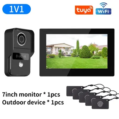 Sonnette Vidéo Smart Home 1080p avec Écran Tactile