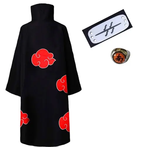 Image de Cosplay Akatsuki Deidara - Costume Ninja Rouge Nuage