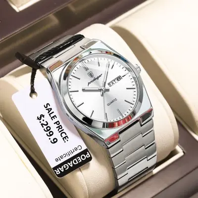 Image de Montre Homme Luxe Acier Inoxydable Étanche