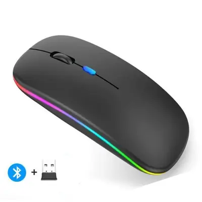 Souris Sans Fil 2.4GHz & Bluetooth - Compatible PC, Mac, Laptop