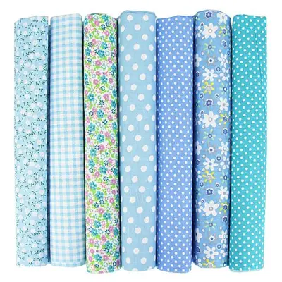 Image de Kit de Tissus Carrés 25x25cm & 50x50cm pour Patchwork et Couture