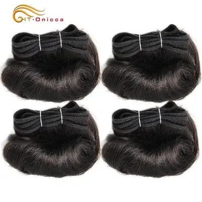 Image de Extensions de Cheveux Bouclés Malaisiens Naturels - Lot de 4 Pièces