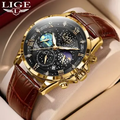 Image de Montre Homme Luxe Cuir Militaire - Style Sportif 2024