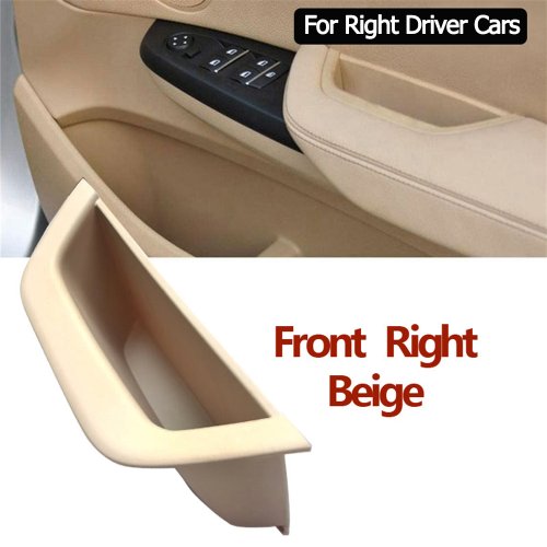 Afbeelding van Links Rechts Driver Auto Binnendeur Pull Handvat Lederen Cover Set Montage Vervanging Voor BMW X3 X4 F25 F26 2010-2016
