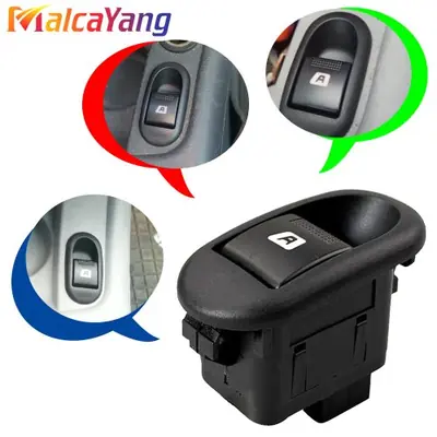 Image de Interrupteur de fenêtre électrique pour Citroën C2/C3 & Peugeot 1007