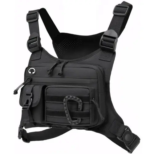 Image de Sac de Poitrine Tactique Homme - Étanche & Antivol