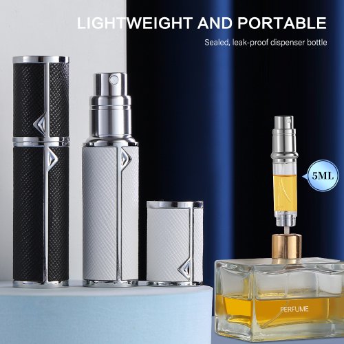 Zdjęcie Elegancki Skórzany Rozpylacz do Perfum 5ml – Idealny na Podróże