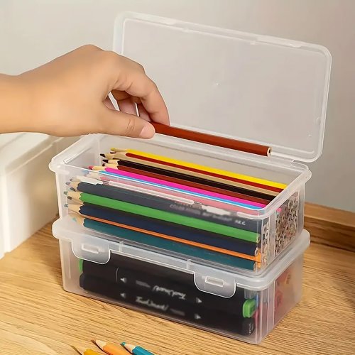 Imagen de Estuche de Lápices Kawaii con Diseño Astético, Bolsa Organizadora de Papelería para Escuela y Oficina, Caja de Bolígrafos DIY con Estilo Único