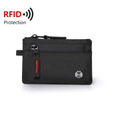Image de Mini Portefeuille RFID à Fermeture Éclair - Tendance & Pratique