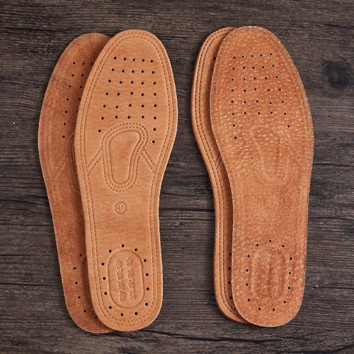 Immagine di Solette in Pelle di Vacchetta per Scarpe Uomo – Deodoranti, Confortevoli e di Alta Qualità per Scarpe Basse Casual