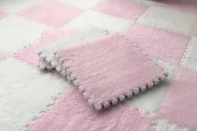 Image de Tapis de Jeu Mousse Doux pour Bébé - 30x30 cm