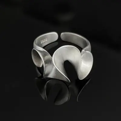 Image de Bague Manchette Torsadée Irregular - Style Hip Hop Punk