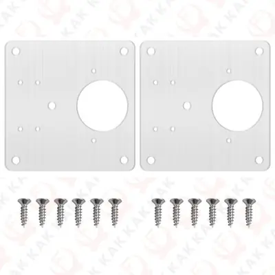 Image de Kit Réparation Charnière Armoire - 8 Pièces Acier Inoxydable